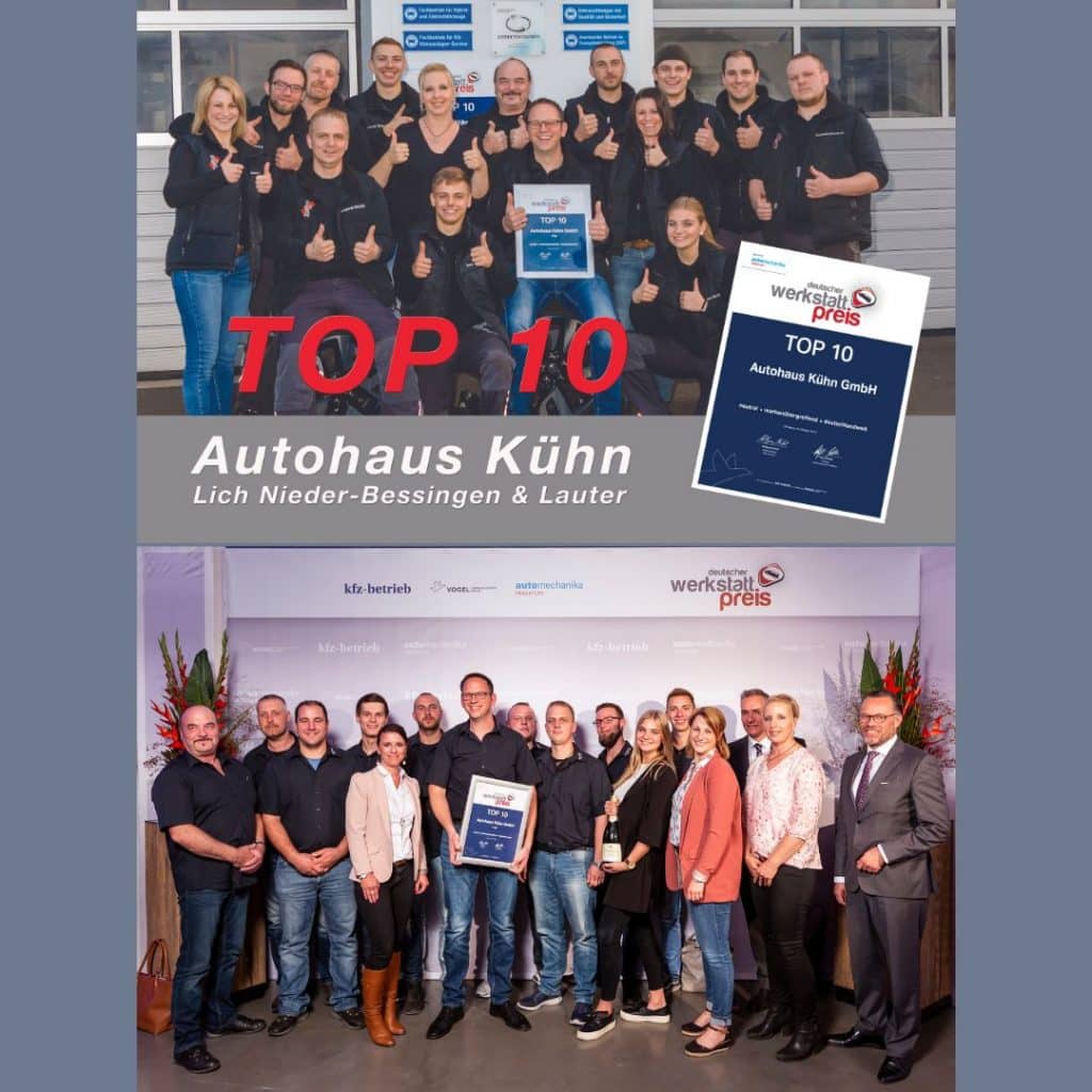 Mitarbeiterbild mit Werkstattpreis